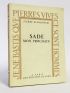 SADE : Sade mon prochain - First edition - Edition-Originale.com