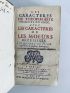 LA BRUYERE : Les caracteres de Theophraste, traduits du grec, avec les caracteres ou moeurs de ce siecle  - First edition - Edition-Originale.com