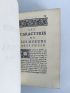 LA BRUYERE : Les caracteres de Theophraste, traduits du grec, avec les caracteres ou moeurs de ce siecle  - First edition - Edition-Originale.com