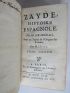 LA FAYETTE : Zayde, histoire espagnole. Par M. de Segrais. Avec un traité de l'origine des romans par M. Huet - Edition-Originale.com