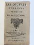 LA FONTAINE : Les oeuvres posthumes de monsieur de La Fontaine - Edition-Originale.com