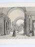 La Grande Salle des antiques (Musée du Louvre)  - Paris et ses ruines, Lithographie originale - Erste Ausgabe - Edition-Originale.com