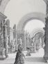 La Grande Salle des antiques (Musée du Louvre)  - Paris et ses ruines, Lithographie originale - Prima edizione - Edition-Originale.com