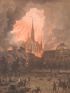 La Sainte Chapelle - Paris et ses ruines, Lithographie originale - Erste Ausgabe - Edition-Originale.com