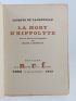 LACRETELLE : La mort d'Hippolyte - First edition - Edition-Originale.com