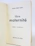 LADRET : Libre maternité - Signed book, First edition - Edition-Originale.com