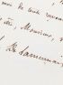 LAMENNAIS : Lettre autographe datée et signée au libraire Victor Lecou - Signiert, Erste Ausgabe - Edition-Originale.com
