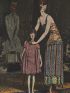 LANVIN : Dites bonsoir et...au lit. Robe du soir et robe d'enfant, de Jeanne Lanvin (pl.5, La Gazette du Bon ton, 1921 n°1) - First edition - Edition-Originale.com