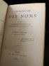 LARCHEY : Dictionnaire des noms contenant la recherche étymologique de vingt mille deux cent noms relevés sur les annuaires de Paris - Libro autografato, Prima edizione - Edition-Originale.com