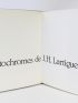 LARTIGUE : Les autochromes de J.H. Lartigue 1912-1927 - Autographe, Edition Originale - Edition-Originale.com