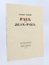 LAURENT : Paul et Jean-Paul - Signed book, First edition - Edition-Originale.com