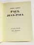 LAURENT : Paul et Jean-Paul - First edition - Edition-Originale.com