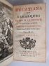 LE DUCHAT : Ducatiana ou remarques de feu M. Le Duchat, sur divers sujets d'histoire et de littérature - First edition - Edition-Originale.com