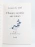 LE GOFF : L'Europe racontée aux jeunes - Signed book, First edition - Edition-Originale.com