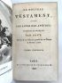 LE MAISTRE DE SACY : Le Nouveau Testament, avec les actes des apôtres ; traduits en Français par Sacy - Edition-Originale.com