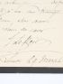 LE NOIR  : Correspondance de 4 lettres autographes signées adressée à Paul de Fleury - Signed book, First edition - Edition-Originale.com
