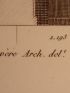 DESCRIPTION DE L'EGYPTE.  Edfou (Apollinopolis magna). Plan, coupes et élévations du petit temple. (ANTIQUITES, volume I, planche 62) - First edition - Edition-Originale.com