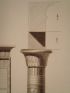 DESCRIPTION DE L'EGYPTE.  Erment (Hermonthis). Plan, coupe et élévations du temple. (ANTIQUITES, volume I, planche 94) - Prima edizione - Edition-Originale.com