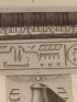 DESCRIPTION DE L'EGYPTE.  Thèbes. Memnomium. Détails des chapiteaux de la salle hypostyle, d'un pilier-caryatide et de l'entablement du péristyle du tombeau d'Osymandyas. (ANTIQUITES, volume II, planche 30) - Edition Originale - Edition-Originale.com