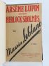 LEBLANC : Arsène Lupin  contre Herlock Sholmès - Edition-Originale.com
