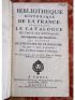 LELONG : Bibliotheque historique de la France ; contenant le catalogue de tous les ouvrages, tant imprimez que manuscrits, qui traitent de l'histoire de ce Roïaume, ou qui y ont rapport, avec des notes critiques et historiques - Edition Originale - Edition-Originale.com