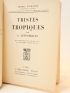 LEVI-STRAUSS : Tristes tropiques - First edition - Edition-Originale.com