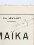 LEVY-SAY : Maïka - Autographe, Edition Originale - Edition-Originale.com