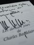 LEVY : Les derniers jours de Charles Baudelaire - Signed book, First edition - Edition-Originale.com