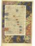 [LIVRE D'HEURES - ENLUMINURES] Fragments recto verso de l'office des morts - Signiert, Erste Ausgabe - Edition-Originale.com