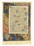 [LIVRE D'HEURES - ENLUMINURES] Fragments recto verso de l'office des morts - Signiert, Erste Ausgabe - Edition-Originale.com