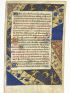 [LIVRE D'HEURES - ENLUMINURES] Fragments recto verso des heures de la Vierge à l'usage de Rome/Dié(?) - Autographe, Edition Originale - Edition-Originale.com