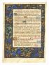 [LIVRE D'HEURES - ENLUMINURES] Fragments recto verso des suffrages  - Signiert, Erste Ausgabe - Edition-Originale.com