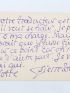 LOUYS : Bristol autographe signé adressé à Henri Davray à propos de frais inhérents à une traduction  - Signiert, Erste Ausgabe - Edition-Originale.com