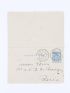 LOUYS : Carte lettre autographe signée adressée à Georges Louis  - Signiert, Erste Ausgabe - Edition-Originale.com