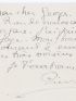LOUYS : Carte lettre autographe signée adressée à Georges Louis  - Autographe, Edition Originale - Edition-Originale.com