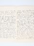 LOUYS : Lettre autographe de jeunesse signée, l'une des dernières adressées à son père Pierre-Philippe Louis : 