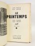 MAC ORLAN : Le Printemps - Signed book, First edition - Edition-Originale.com