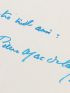 MAC ORLAN : Lettre autographe datée et signée au jeune poète artésien Roger Valuet à propos de l'adaptation au cinéma de son ouvrage Marguerite de la nuit - Signed book, First edition - Edition-Originale.com