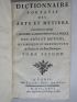 MACQUER : Dictionnaire des arts et métiers - First edition - Edition-Originale.com