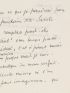 MAGRITTE : Lettre autographe signée de ses initiales : 