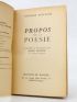 MALLARME : Propos sur la poésie - Signed book - Edition-Originale.com