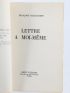 MALLET-JORIS : Lettre à moi-même - Autographe, Edition Originale - Edition-Originale.com