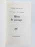 MALRAUX : Hôtes de passage - Signed book, First edition - Edition-Originale.com