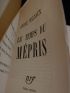 MALRAUX : Le temps du mépris - Erste Ausgabe - Edition-Originale.com