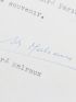 MALRAUX : Lettre tapuscrite signée d'André Malraux à André Parinaud à propos du projet d'un ouvrage en commun possiblement édité par Gallimard - Signiert, Erste Ausgabe - Edition-Originale.com
