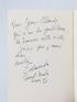 MANET : Holocaustum ou le borgne - Signed book, First edition - Edition-Originale.com