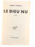 MARGERIT : Le Dieu nu - First edition - Edition-Originale.com