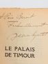 MARTET : Le palais de Timour - Libro autografato, Prima edizione - Edition-Originale.com