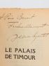 MARTET : Le palais de Timour - Signed book, First edition - Edition-Originale.com