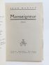 MARTET : Monseigneur - Signed book, First edition - Edition-Originale.com